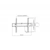 Gembird WM-70T-02 teleri seinakinnitus 37–70 tolli, max 40 kg, VESA 200×200–600×400, kalle ±12°, kaugus seinast 5,3 cm, teras, must