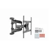 Seinale kinnitatav telerialus Gembird WM-75ST-01 32–75-tollistele ekraanidele, VESA 600x400, 45,5 kg, reguleeritav kaugus 4,9–49,1 cm, kaldenurk -5°–8°