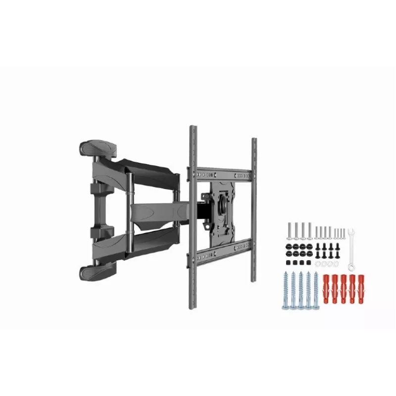 Seinale kinnitatav telerialus Gembird WM-75ST-01 32–75-tollistele ekraanidele, VESA 600x400, 45,5 kg, reguleeritav kaugus 4,9–49,1 cm, kaldenurk -5°–8°