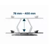 Seinale kinnitatav TV-kinnitus GEMBIRD WM-70ST-01 ekraanidele 37 tolli kuni 70 tolli, kalle 0° kuni -20°, pööre ±60°, VESA 200×200–600×400, max 35 kg, must