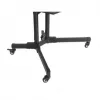 Põrandal seisev teleri- ja monitorikinnitusega trollialus MANHATTAN 461238, mobiilne, must, kõrgus 1803 mm, VESA 200x200–600x400, maksimaalselt 50 kg