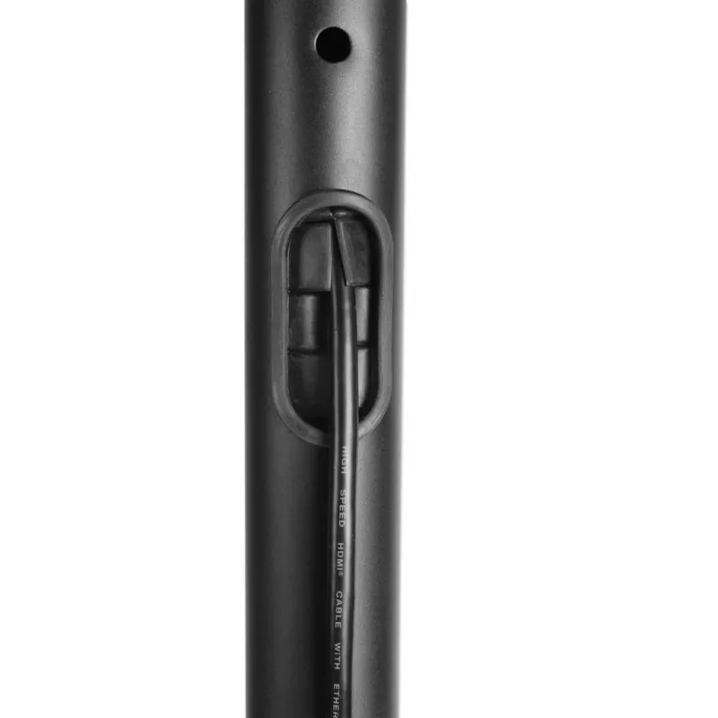 Põrandal seisev teleri- ja monitorikinnitusega trollialus MANHATTAN 461238, mobiilne, must, kõrgus 1803 mm, VESA 200x200–600x400, maksimaalselt 50 kg