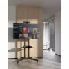 Põrandal seisev teleri- ja monitorikinnitusega trollialus MANHATTAN 461238, mobiilne, must, kõrgus 1803 mm, VESA 200x200–600x400, maksimaalselt 50 kg