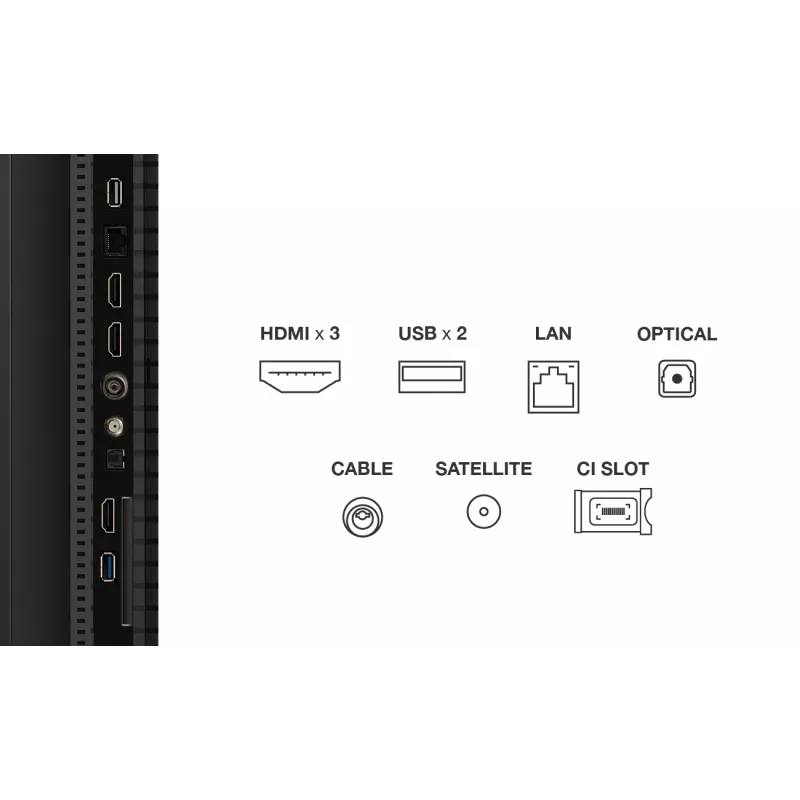 TV TCL P79K 50 tolli QLED 4K (127 cm) 3840 x 2160, Google TV, HDR10+, HDMI 2.1, 3xHDMI, Wi‑Fi, Bluetooth