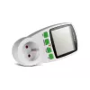 Wattmeeter GreenBlue GB202 võimsusmõõtur 0–9999 W, 3600 W max, 220–240 V, 16 A, LCD-ekraan
