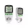 Wattmeeter GreenBlue GB202 võimsusmõõtur 0–9999 W, 3600 W max, 220–240 V, 16 A, LCD-ekraan