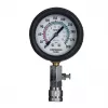 Analoogmanomeeter YATO YT-73022 0–20 baari, 75 mm sihverplaat, süsinikteras, 0,5 m voolik, 4 messingadapterit, kandekohver