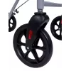 MDH PPC035 ratastel kõndimisraam / rollaator istme ja korviga, alumiinium, kokkupandav, max kandevõime 136 kg