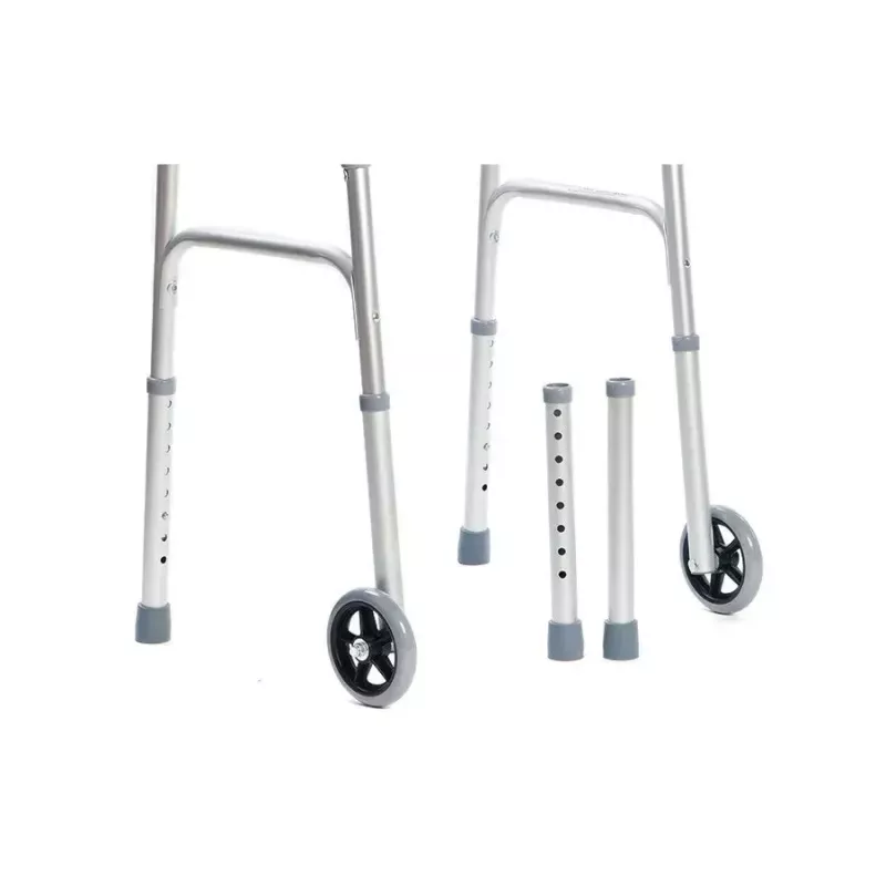 Käimisraam VITEA CARE VCBP0031 alumiiniumist, reguleeritav kõrgus 82–100 cm, laius 600 mm, maksimaalne koormus 110 kg, 12 cm rattad