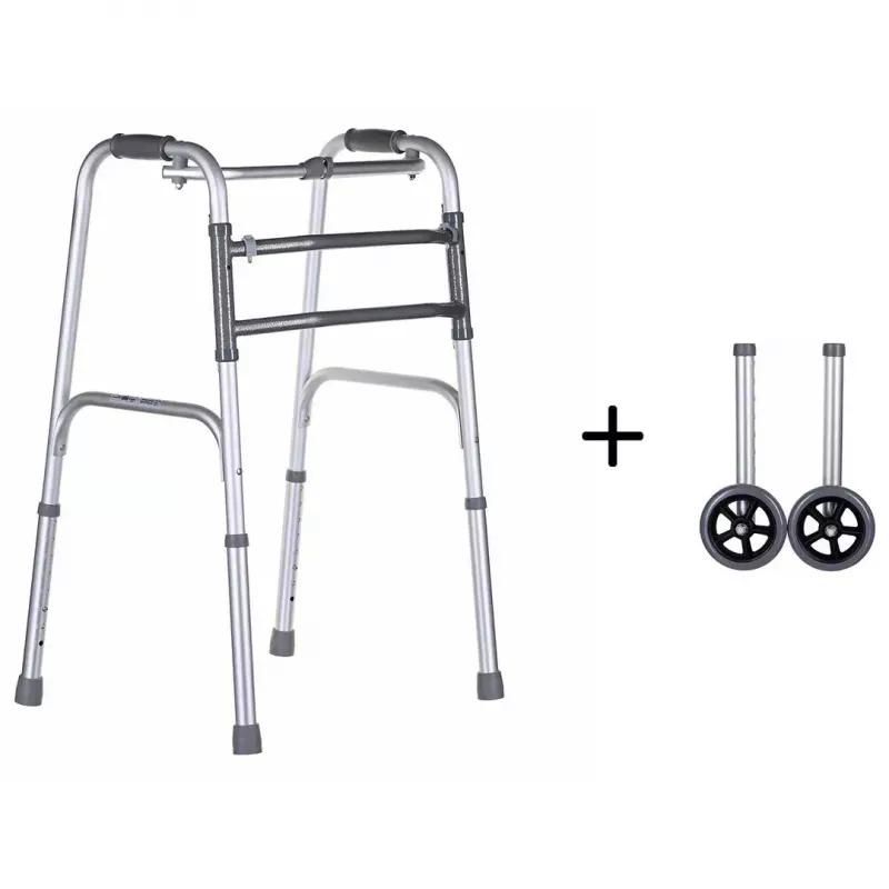 Käimisraam VITEA CARE VCBP0031 alumiiniumist, reguleeritav kõrgus 82–100 cm, laius 600 mm, maksimaalne koormus 110 kg, 12 cm rattad