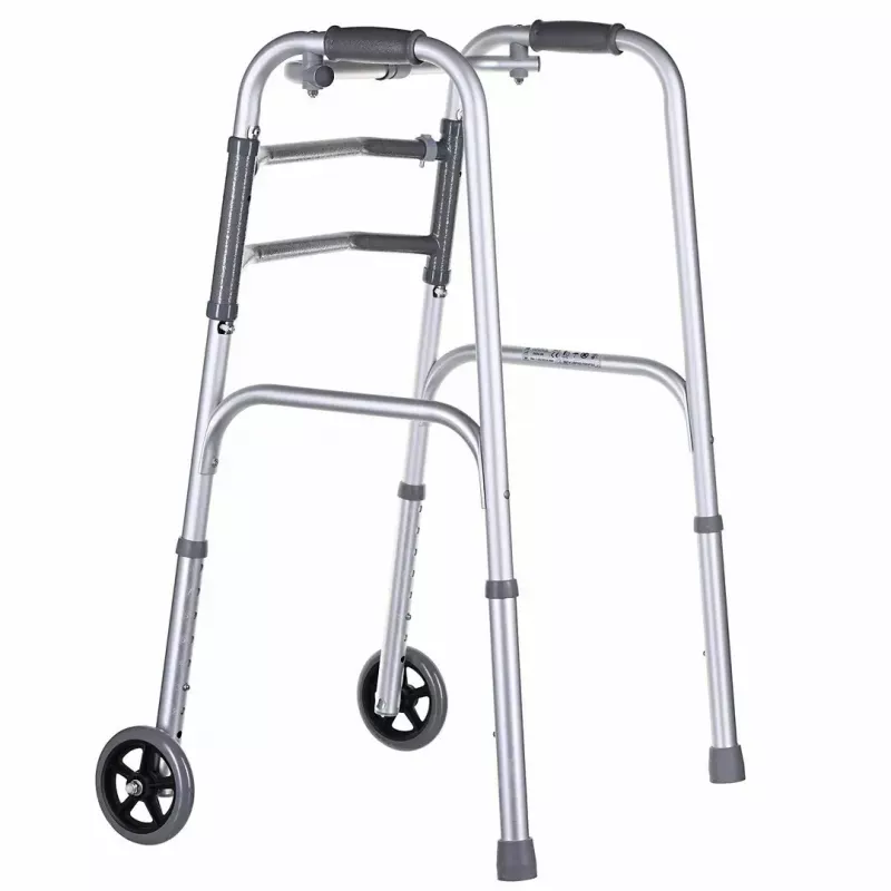 Käimisraam VITEA CARE VCBP0031 alumiiniumist, reguleeritav kõrgus 82–100 cm, laius 600 mm, maksimaalne koormus 110 kg, 12 cm rattad