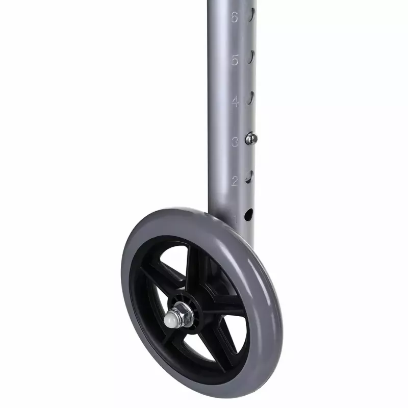 Käimisraam VITEA CARE VCBP0031 alumiiniumist, reguleeritav kõrgus 82–100 cm, laius 600 mm, maksimaalne koormus 110 kg, 12 cm rattad