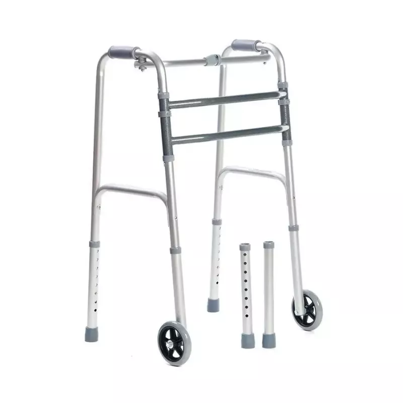 Käimisraam VITEA CARE VCBP0031 alumiiniumist, reguleeritav kõrgus 82–100 cm, laius 600 mm, maksimaalne koormus 110 kg, 12 cm rattad