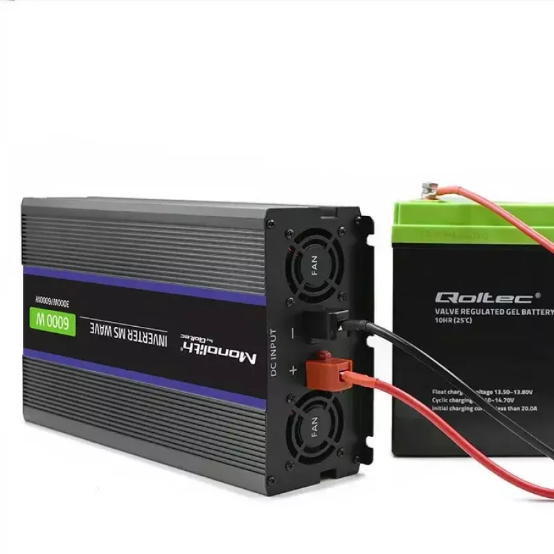 Toiteinverter QOLTEC Monolith 6000 MS 12 V kuni 230 V 6000 W