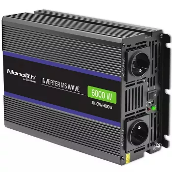 Toiteinverter QOLTEC Monolith 6000 MS 12 V kuni 230 V 6000 W