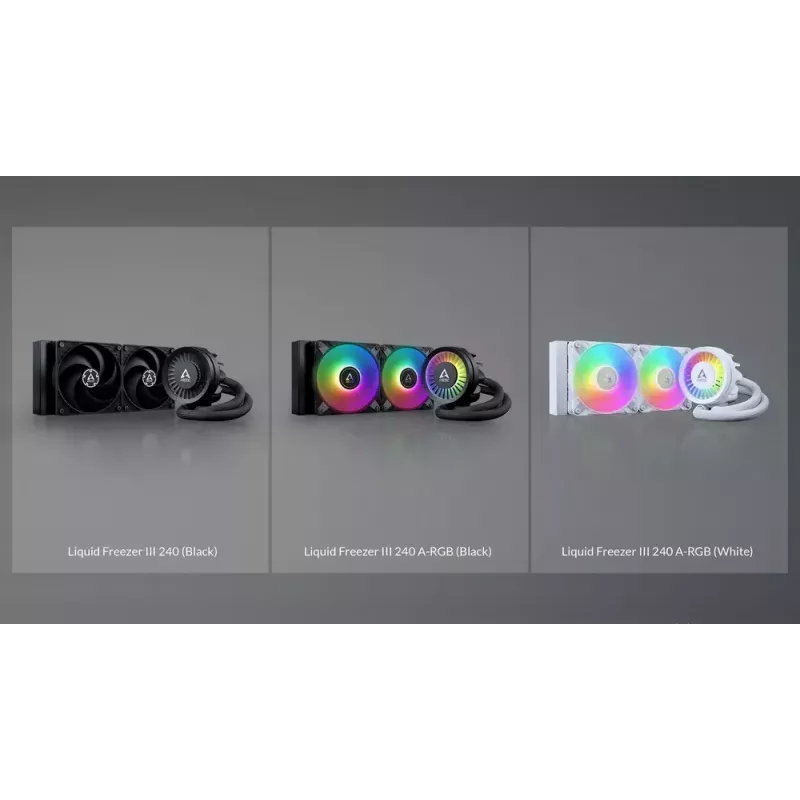 ARCTIC Liquid Freezer III 280 A-RGB - Mitmekülgselt ühilduv protsessori vesijahutusseade A-RGB-ga