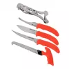 Fikseeritud teraga jahikomplekt Outdoor Edge Jaeger Pak 02OE069, koos noa ja ulukitöötlusriistadega