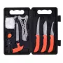 Fikseeritud teraga jahikomplekt Outdoor Edge Jaeger Pak 02OE069, koos noa ja ulukitöötlusriistadega