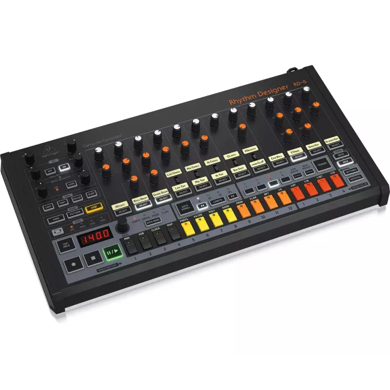 Rütmi- ja trummimasin Behringer RD-8 MKII, kalibreerimisvahemik 10–15000 Hz