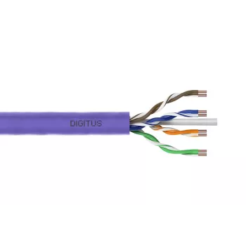DIGITUSE paigalduskaabel - CAT6 - U/UTP - 500 m - lilla Dca