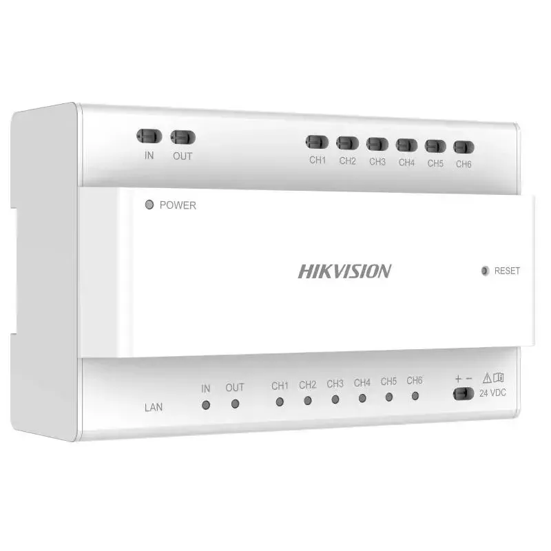 Videojaotur Hikvision DS-KAD706Y-S 6 kanalit 1U rack-kinnitus