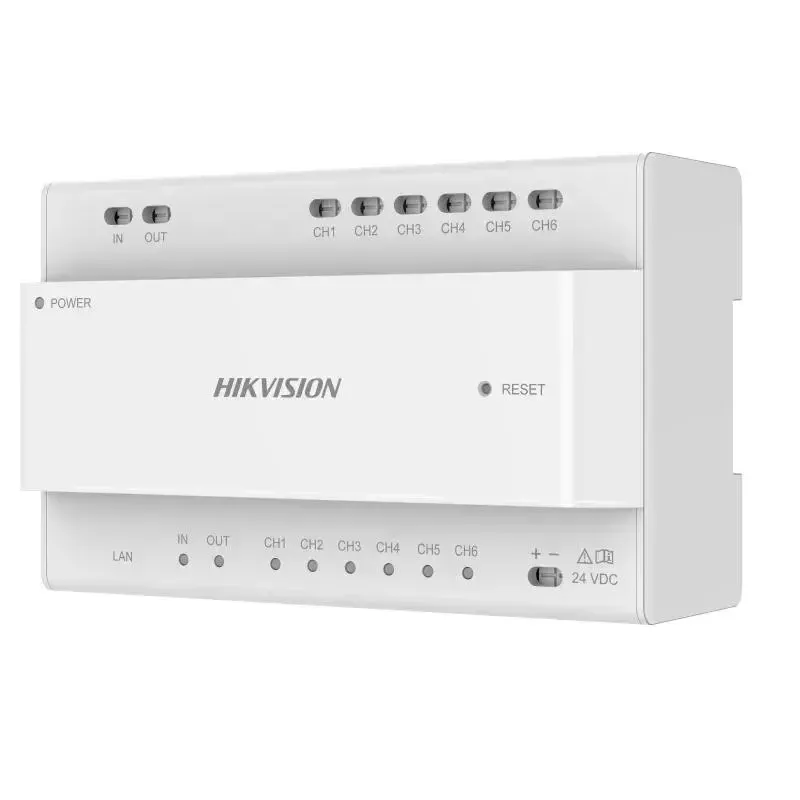 Videojaotur Hikvision DS-KAD706Y-S 6 kanalit 1U rack-kinnitus