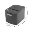 Termoprinter QOLTEC 50256 USB-liidesega — kompaktne müügipunkti printer