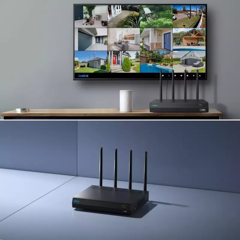 Reolink NVS12W 12-kanaliga Wi-Fi 6 NVR 16MP tugi 2TB HDD