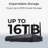 Reolink NVS12W 12-kanaliga Wi-Fi 6 NVR 16MP tugi 2TB HDD