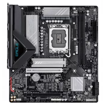 GIGABYTE B860M EAGLE emaplaat – Inteli Core Ultra seeria protsessoritele, 6+1+2+1 faasi VRM, kuni 9066 MHz DDR5, 1xPCIe 5.0 + 1xPCIe 4.0 M.2, 2.5GbE LAN, USB 3.2 Gen 1