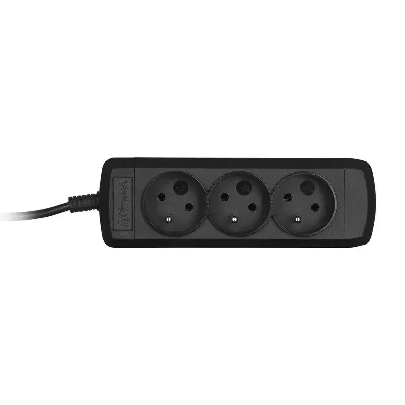 ActiveJet 3GNU-1.5M-C pikendusjuhe — 3 pistikupesa, 1,5 m kaabel, 230 V, 10 A, must