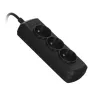 Pikendusjuhe ActiveJet 3GNU - 3M - C, 3 pesa tüüp E, 3 m kaabel, 230 V, 10 A, must
