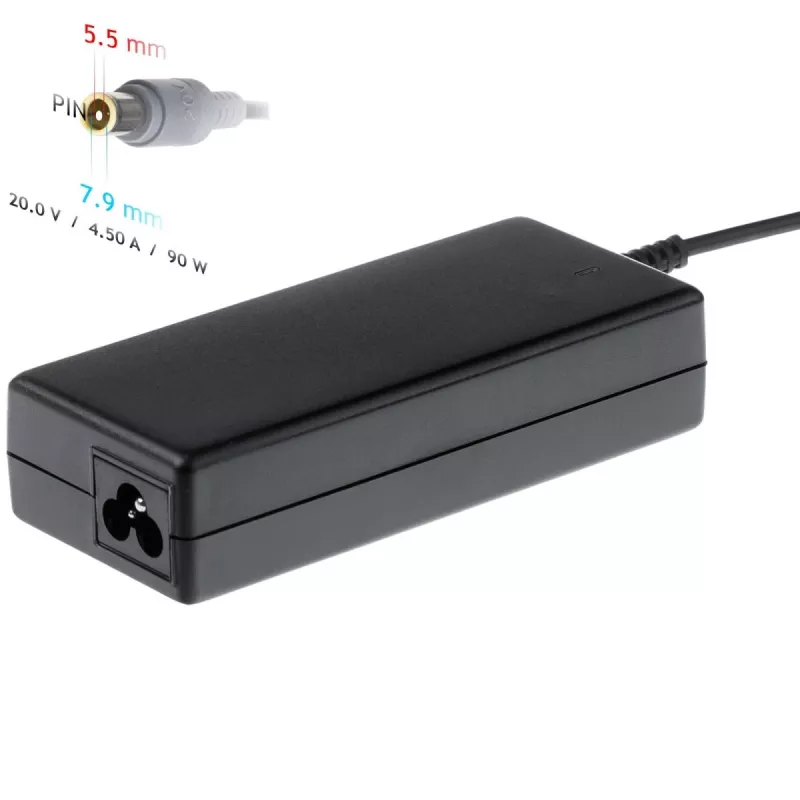 AKYGA sülearvuti toiteadapter - 20V/4,5A, 90W ja 7,9*5,5 mm + pin-pistik