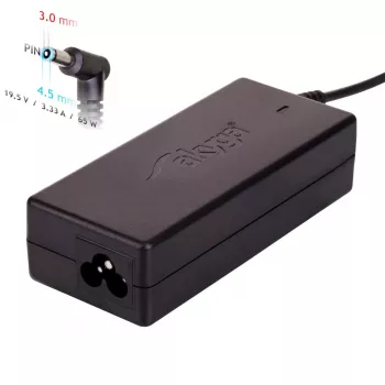 Akyga AK-ND-25 sülearvuti toiteadapter HP-le, 65 W, 19,5 V, 3,33 A, 4,5 x 3,0 mm + tihvt