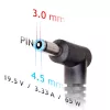 Toiteadapter Akyga AK-ND-25 65W 19,5V 3,33A HP sülearvutitele, sisend 100–250V, siseruumides, must