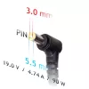 Toiteadapter Akyga AK-ND-27 90 W 19 V 4,74 A vahelduvvoolust alalisvooluks siseruumide sülearvuti laadija, must