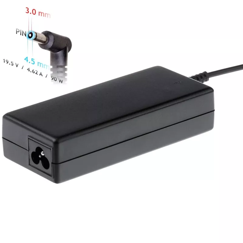 Toiteadapter Akyga AK-ND-53 90W 19,5V 4,62A Dell sülearvutitele, 100–250 V sisend, LED, 1,2 m kaabel