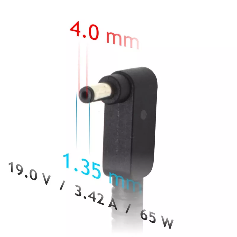 Akyga AK-ND-55 sülearvuti toiteadapter 19 V / 3,42 A, 65 W, 4,0 x 1,35 mm pistik, Asus jaoks