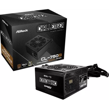 ASROCK toiteplokk Challenger Cl-750b 750w 80+ Bronze Must ATX