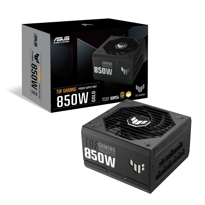 ASUS TUF Gaming 850W Gold toiteplokk 24-pin ATX ATX Must