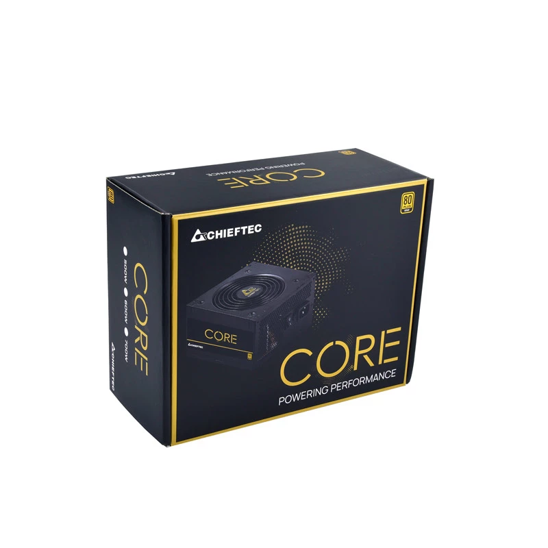 Chieftec Core BBS-600S toiteplokk 600 W 24-kontaktiline ATX PS/2 must