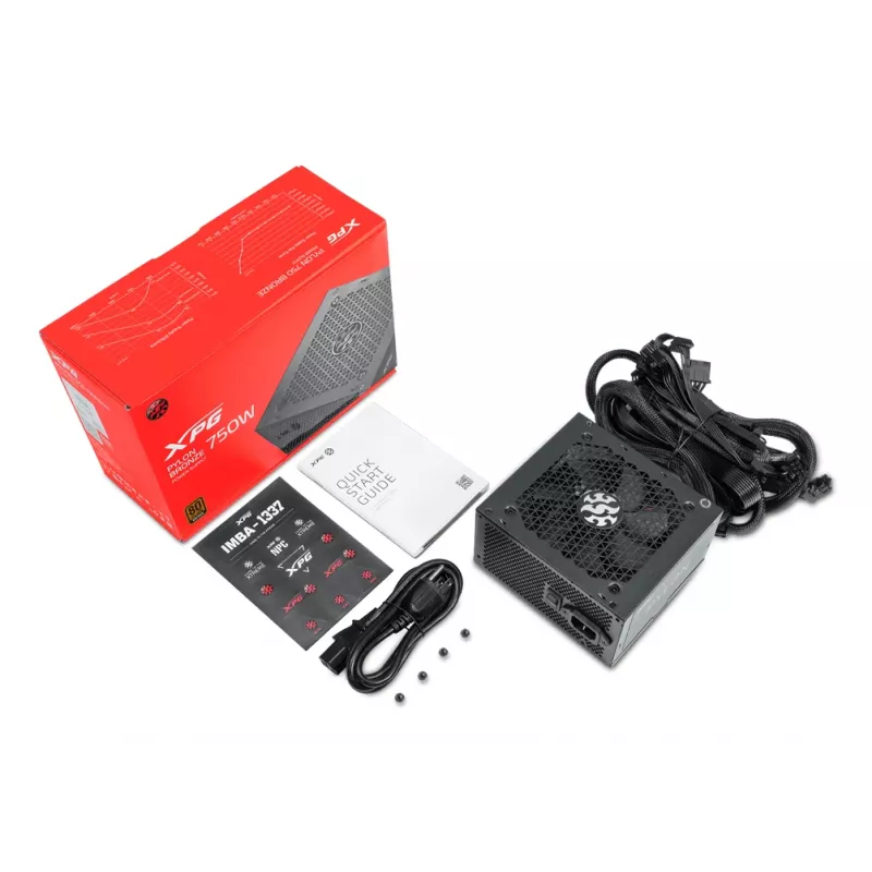 XPG PYLON 550W toiteplokk, 550 W, 100–240 V, 50–60 Hz, 8/4 A, aktiivne, 110 W
