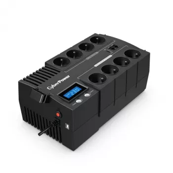 Katkematu toiteallikas CYBERPOWER BR1000ELCD — Line-Interactive UPS 1 kVA (600 W), 8x Tüüp E pistikupesa, LCD, AVR, 4 ms reageerimisaeg