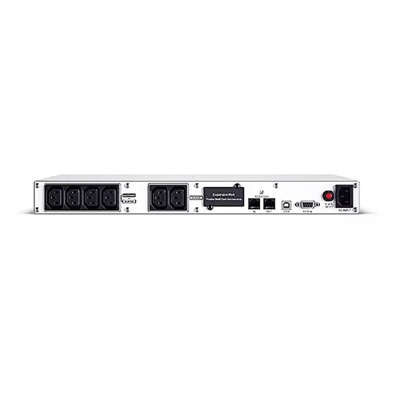 Katkematu toiteallikas CYBERPOWER OR1000ERM1U — 1 kVA (600 W), Line-Interactive, Rackmount 1U, 6× C13 pistikupesa, LCD, Hõbedane