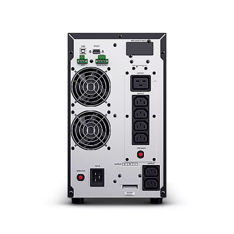 Katkematu toiteallikas CYBERPOWER OLS3000EA, online topeltkonversioon, 3 kVA (2700 W), PF 0,9, 8x C13 pistikupesa, C20 sisend