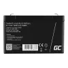 UPS aku roheline Cell AGM40 — VRLA AGM 6V 14Ah, suletud pliiaku, 94×50×151 mm, 1,8 kg