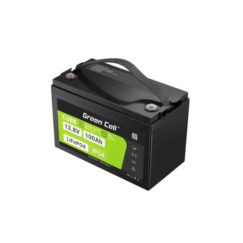 UPS-aku roheline Cell LFPGC12V100AH liitiumraudfosfaat 12,8V 100Ah