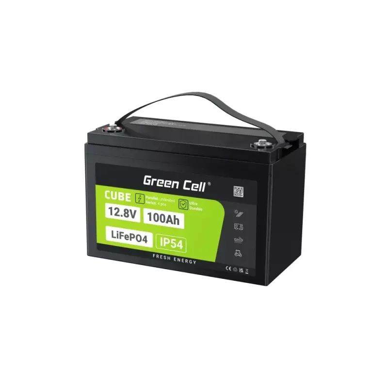 UPS-aku roheline Cell LFPGC12V100AH liitiumraudfosfaat 12,8V 100Ah