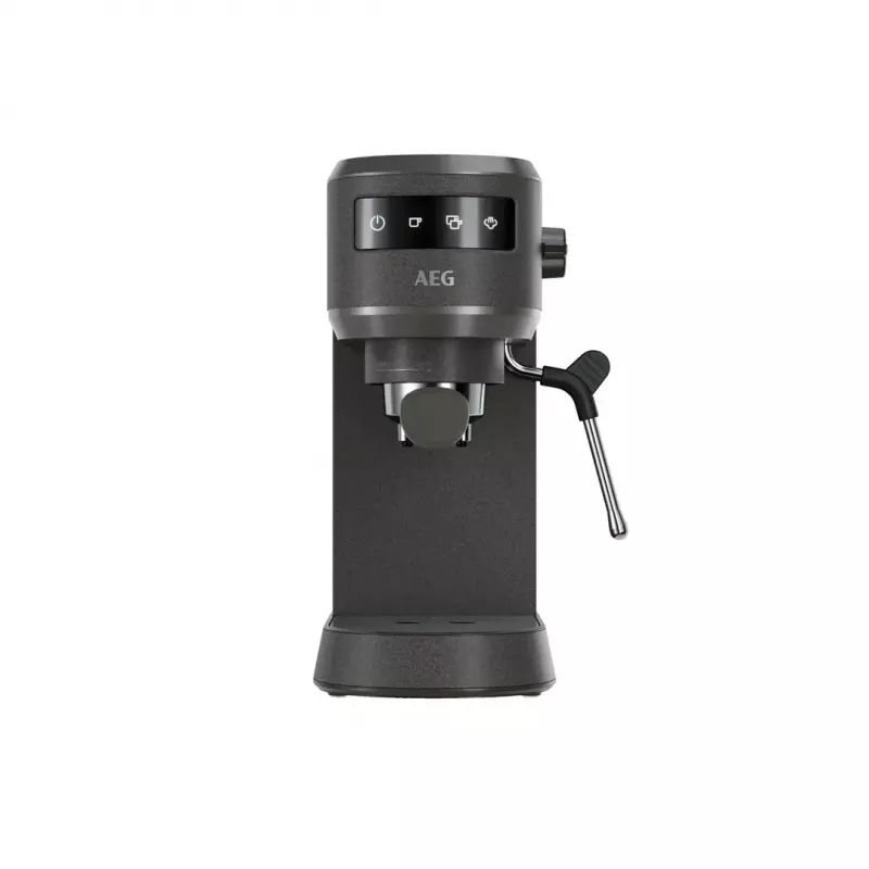 Espressomasin AEG EC6-1-6BST, manuaalne lauapealne, 1,0 L veepaak, 15 bar, piimavahustaja, 1450 W, puutjuhtimine, must