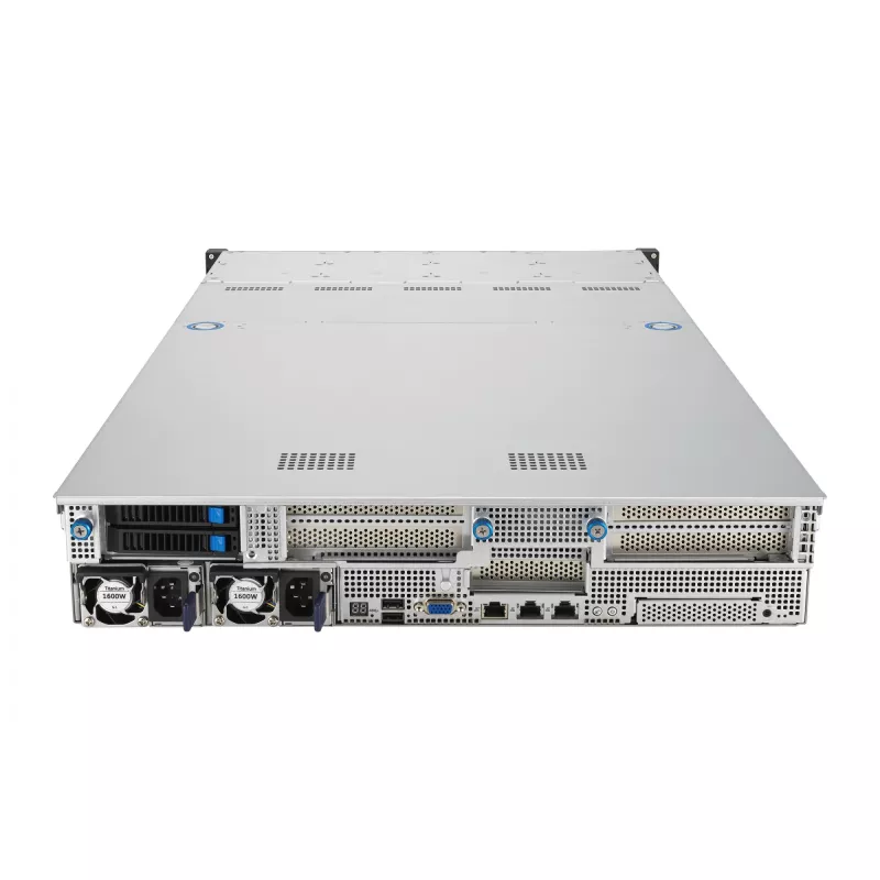 ASUS RS521A-E12-RS24U Socket SP5 Rack (2U) Must, Hõbedane